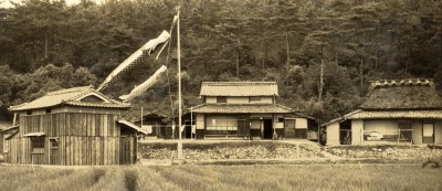 昭和35年頃の自宅前の写真